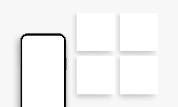 智能手机模型与空白的方形SMM柱图片 智能手机模型与空白的方形SMM柱图片下载