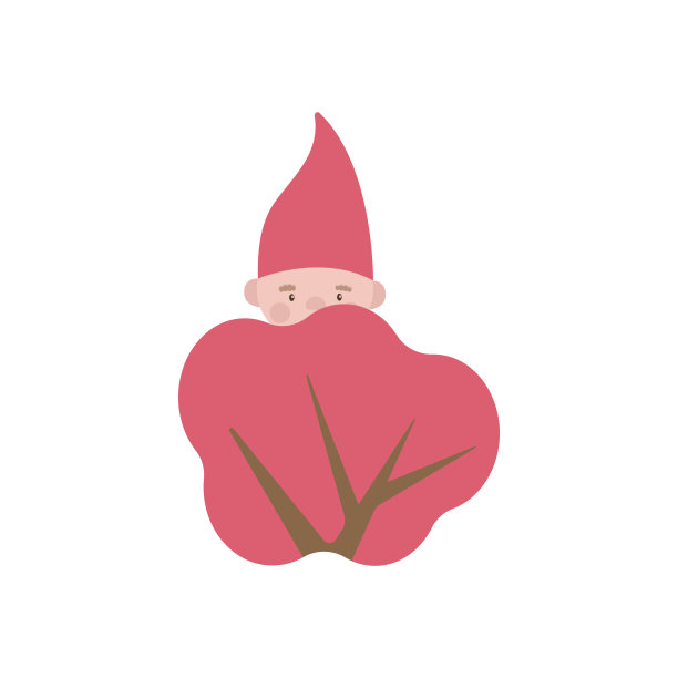 圣诞卡通小地精带着一顶帽子藏在灌木丛后面。快乐的冬天矢量打印。圣诞老人在森林里做帮手。图片 圣诞卡通小地精带着一顶帽子藏在灌木丛后面。快乐的冬天矢量打印。圣诞老人在森林里做帮手。图片下载