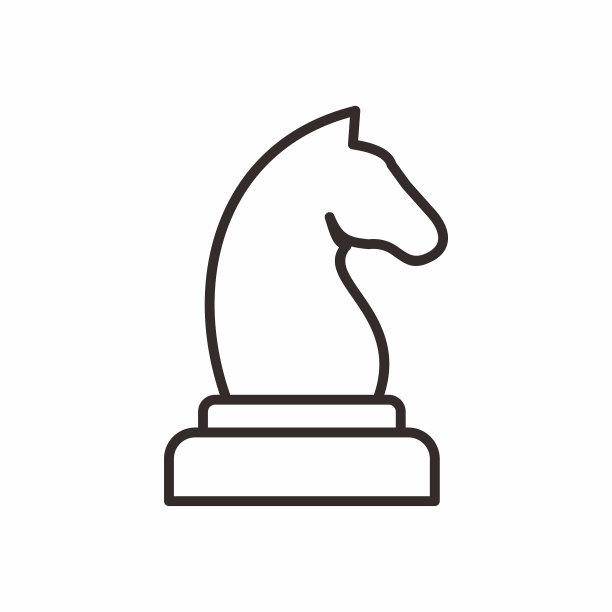 国际象棋骑士矢量图标图片 国际象棋骑士矢量图标图片下载