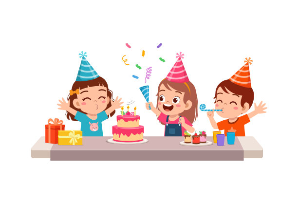 小孩在生日聚会上和朋友吹蜡烛图片 小孩在生日聚会上和朋友吹蜡烛图片下载