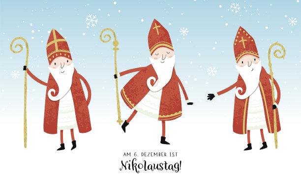 可爱的Nikolaus人物,德语文字说“12月6日是Nikolaus日”-伟大的邀请,横幅,墙纸,卡片矢量设计图片 可爱的Nikolaus人物,德语文字说“12月6日是Nikolaus日”-伟大的邀请,横幅,墙纸,卡片矢量设计图片下载