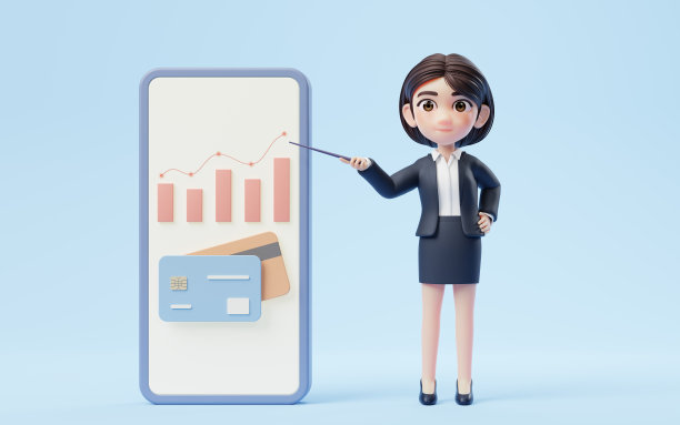 商业女孩与投资和金融概念,3d渲染。图片 商业女孩与投资和金融概念,3d渲染。图片下载