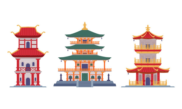 宝塔是中国的多层塔,有多个屋檐图片 宝塔是中国的多层塔,有多个屋檐图片下载