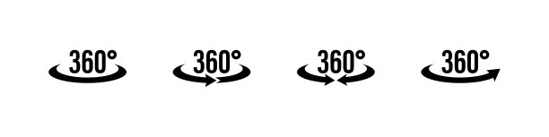360度的图标。旋转视图向量符号。丰满圆润的相机。白色背景的360视角孤立标识。图片 360度的图标。旋转视图向量符号。丰满圆润的相机。白色背景的360视角孤立标识。图片下载