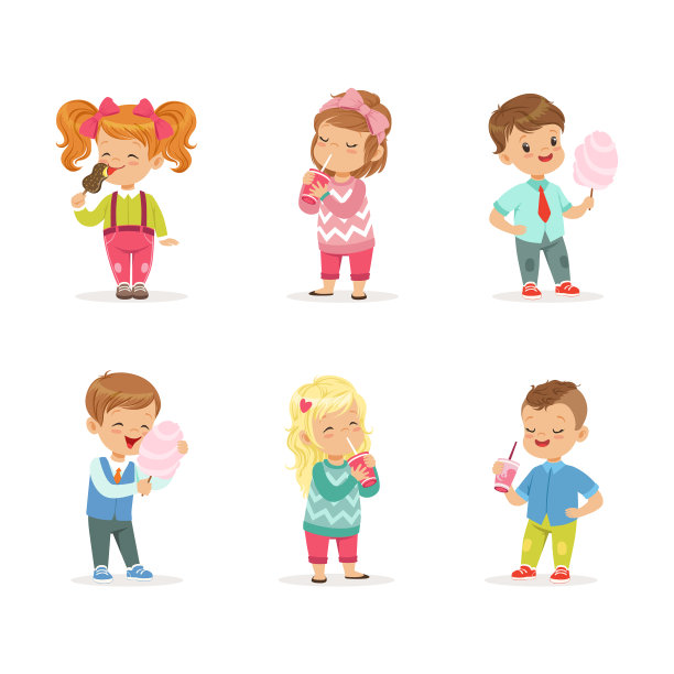 小孩子站着吃棉花糖冰淇淋图片 小孩子站着吃棉花糖冰淇淋图片下载