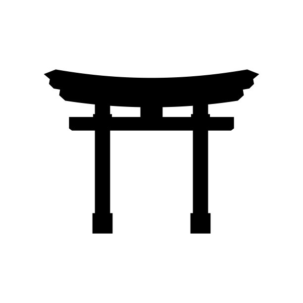 日本门鸟居。神道教的宗教象征。矢量插图。图片 日本门鸟居。神道教的宗教象征。矢量插图。图片下载