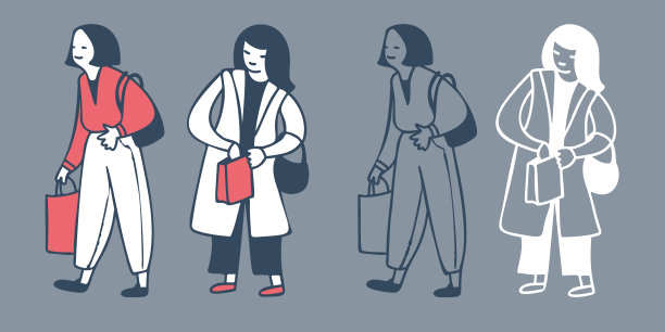 城市街道上的女人。图片 城市街道上的女人。图片下载