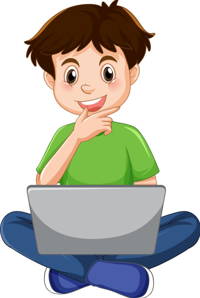 一个男人用笔记本电脑画漫画图片 一个男人用笔记本电脑画漫画图片下载