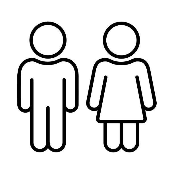 夫妇,男人和女人,厕所标志图标标志设计矢量模板插画标志和符号像素完美图片 夫妇,男人和女人,厕所标志图标标志设计矢量模板插画标志和符号像素完美图片下载