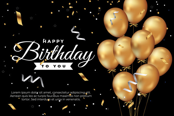 生日气球矢量背景设计。生日快乐短信用气球和五彩纸屑装饰元素为生日庆祝贺卡设计。图片 生日气球矢量背景设计。生日快乐短信用气球和五彩纸屑装饰元素为生日庆祝贺卡设计。图片下载