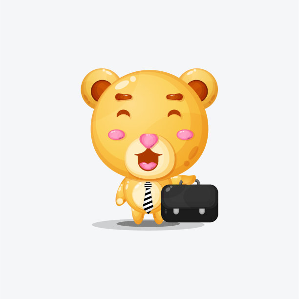 可爱的小熊去上班图片 可爱的小熊去上班图片下载