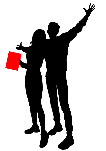几个年轻人,一个男孩和一个女孩拿着白底红板图片 几个年轻人,一个男孩和一个女孩拿着白底红板图片下载