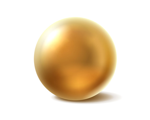 3d逼真的矢量图标。金球、金珍珠或金泡泡。孤立的白色背景。图片 3d逼真的矢量图标。金球、金珍珠或金泡泡。孤立的白色背景。图片下载