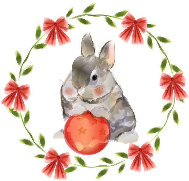 一只兔子的水彩画图片 一只兔子的水彩画图片下载
