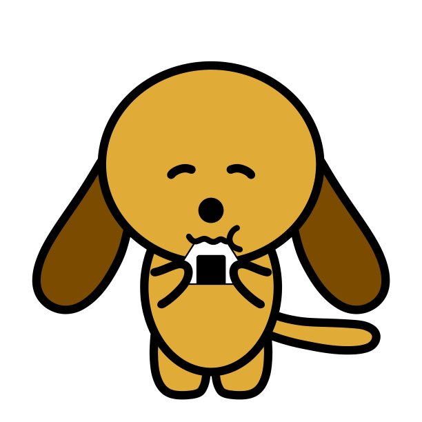 狗吃饭团图片 狗吃饭团图片下载