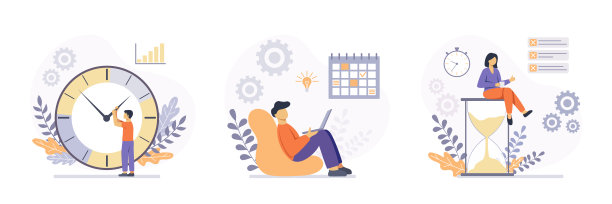 时间管理的矢量图。图片 时间管理的矢量图。图片下载