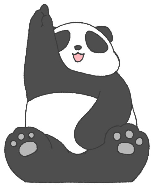 卡通可爱的熊猫插图图标图片 卡通可爱的熊猫插图图标图片下载