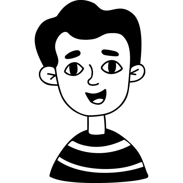 快乐的男孩。画像涂鸦图片 快乐的男孩。画像涂鸦图片下载