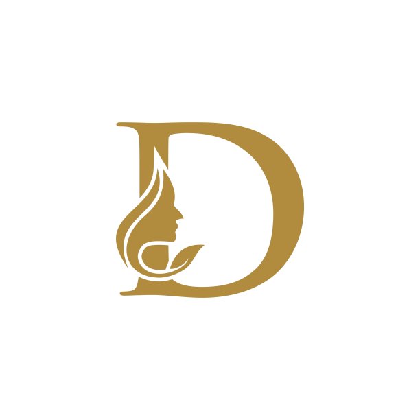首字母D面美女标志设计模板图片 首字母D面美女标志设计模板图片下载