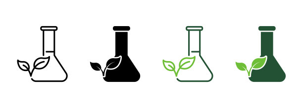 烧瓶与叶线和剪影图标颜色设置。生物学研究实验“,”白底化学符号采集设备。有机科学实验室。孤立矢量图图片 烧瓶与叶线和剪影图标颜色设置。生物学研究实验“,”白底化学符号采集设备。有机科学实验室。孤立矢量图图片下载