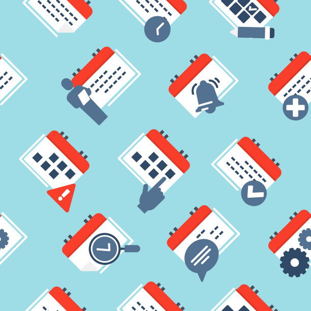 日历无缝图案颜色图片 日历无缝图案颜色图片下载