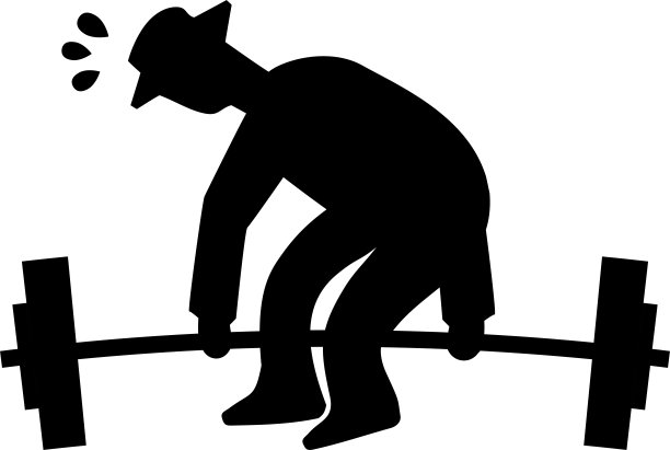 一个不能轻易举起杠铃的男人的剪影/插图材料(矢量插图)图片 一个不能轻易举起杠铃的男人的剪影/插图材料(矢量插图)图片下载