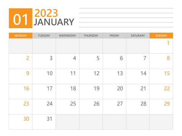 1月2023模板,日历计划2023,星期开始周一,桌面日历2023年,简单的计划和干净的设计,墙日历设计,企业计划模板,打印媒体向量图片 1月2023模板,日历计划2023,星期开始周一,桌面日历2023年,简单的计划和干净的设计,墙日历设计,企业计划模板,打印媒体向量图片下载