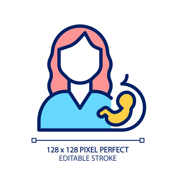 产前护理像素完美的RGB彩色图标图片 产前护理像素完美的RGB彩色图标图片下载