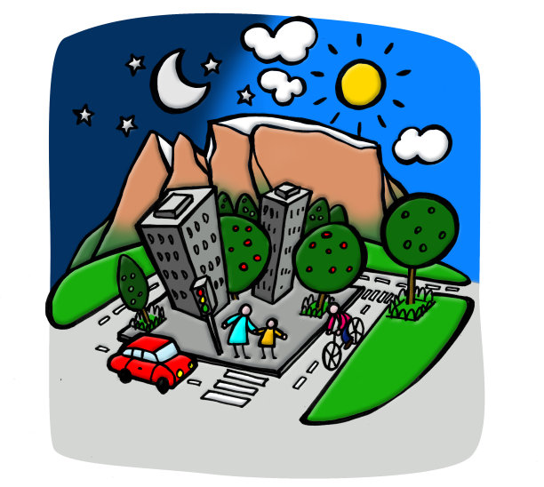 city with cars and streets at night图片 city with cars and streets at night图片下载