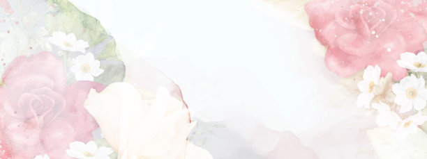 温和和轻抽象的背景与水彩玫瑰图片 温和和轻抽象的背景与水彩玫瑰图片下载