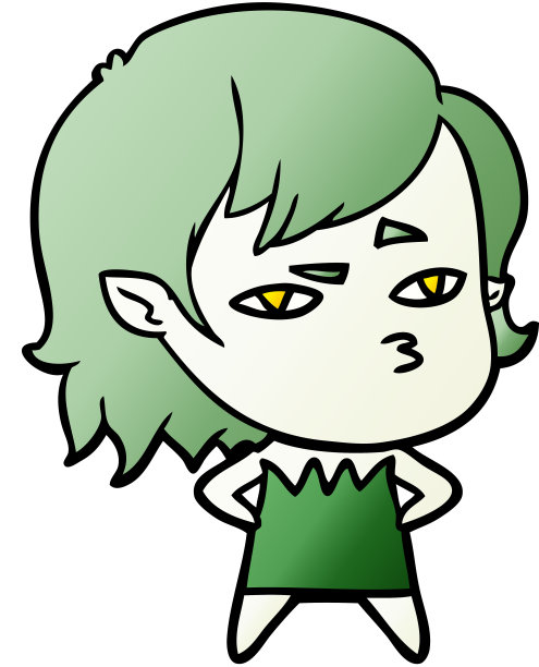 卡通吸血鬼女孩图片 卡通吸血鬼女孩图片下载