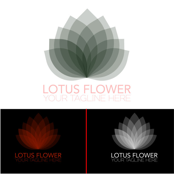 莲花标志抽象美容Spa沙龙化妆品品牌线性风格图片 莲花标志抽象美容Spa沙龙化妆品品牌线性风格图片下载