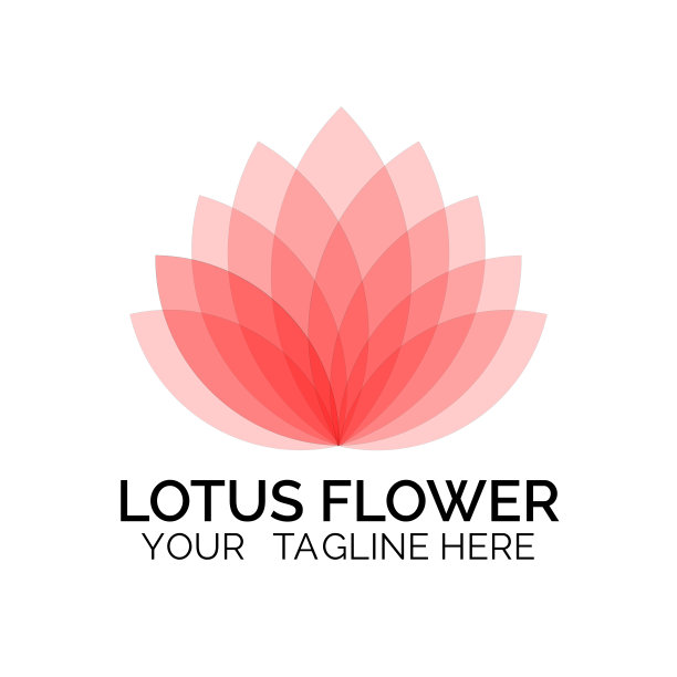 莲花标志抽象美容Spa沙龙化妆品品牌线性风格图片 莲花标志抽象美容Spa沙龙化妆品品牌线性风格图片下载