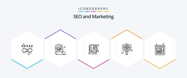 Seo 25行图标包包括书签焦点图片下载