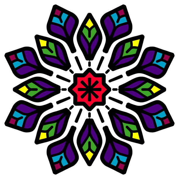 抽象花卉装饰涂鸦曼荼罗图案图片 抽象花卉装饰涂鸦曼荼罗图案图片下载