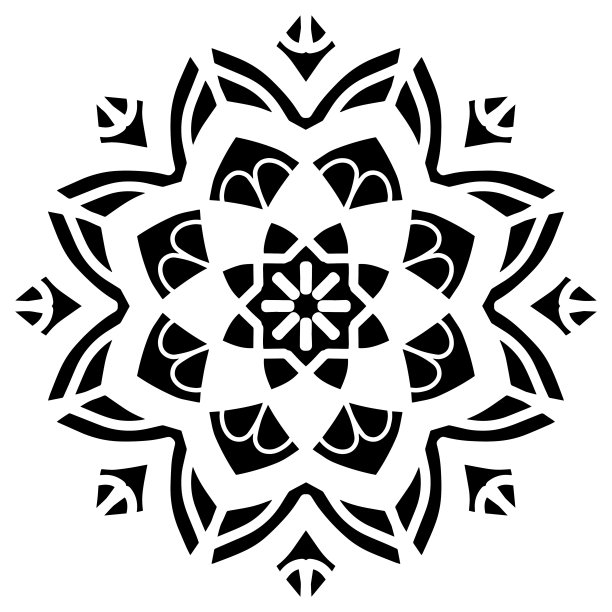 曼荼罗图案模板抽象花卉装饰图片 曼荼罗图案模板抽象花卉装饰图片下载