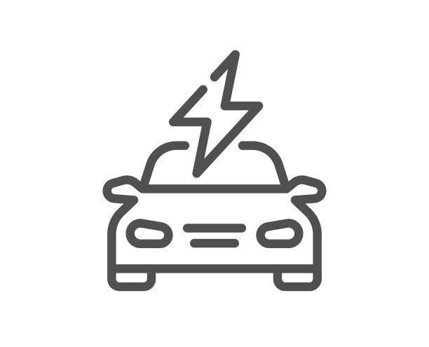 汽车充电线图标ev汽车充电标志图片 汽车充电线图标ev汽车充电标志图片下载