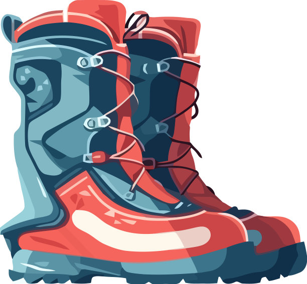 红色的冬季运动鞋象征着冒险和冒险图片 红色的冬季运动鞋象征着冒险和冒险图片下载