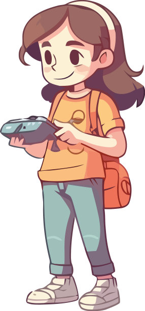 微笑的孩子背着背包走向学校图片 微笑的孩子背着背包走向学校图片下载