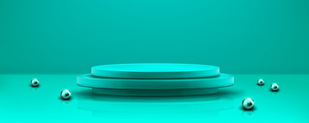 绿松石产品3d圆裙台背景图片 绿松石产品3d圆裙台背景图片下载