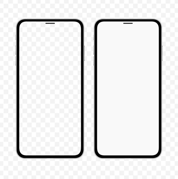 新版本的轻薄智能手机类似于iphone,白色和透明的屏幕。现实的矢量图。图片 新版本的轻薄智能手机类似于iphone,白色和透明的屏幕。现实的矢量图。图片下载