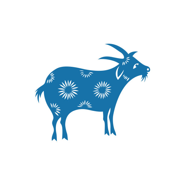 十二生肖羊(中国剪纸图案)图片 十二生肖羊(中国剪纸图案)图片下载