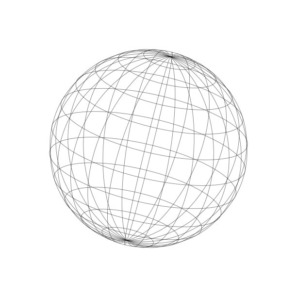 矢量线框球体。三维地球模型与子午线和平行线,或纬度和经度。图片 矢量线框球体。三维地球模型与子午线和平行线,或纬度和经度。图片下载