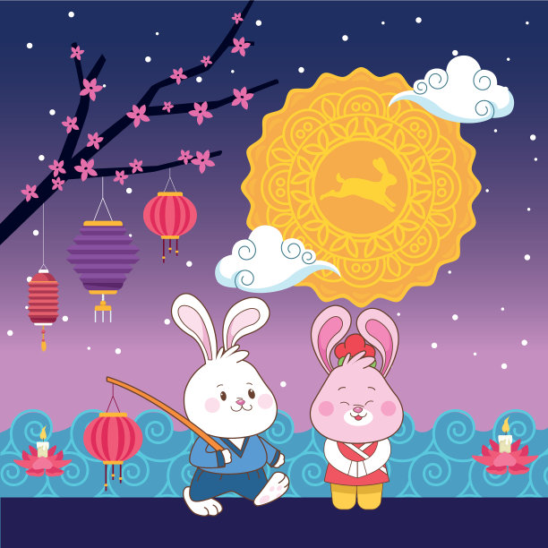 中秋节卡通片图片 中秋节卡通片图片下载