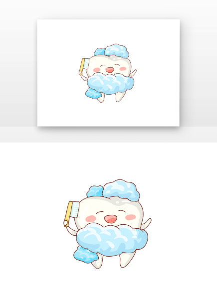 手绘可爱爱牙日牙齿拟人图片 手绘可爱爱牙日牙齿拟人图片下载