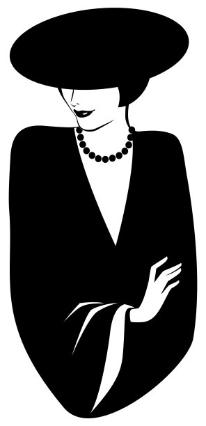 戴着帽子的时髦女人图片 戴着帽子的时髦女人图片下载