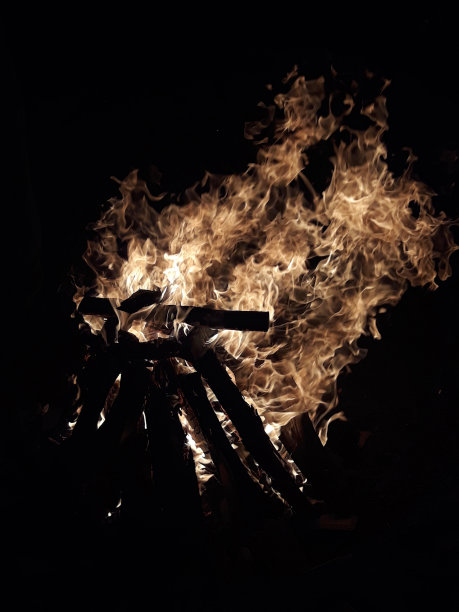 在黑夜里燃起篝火图片 在黑夜里燃起篝火图片下载