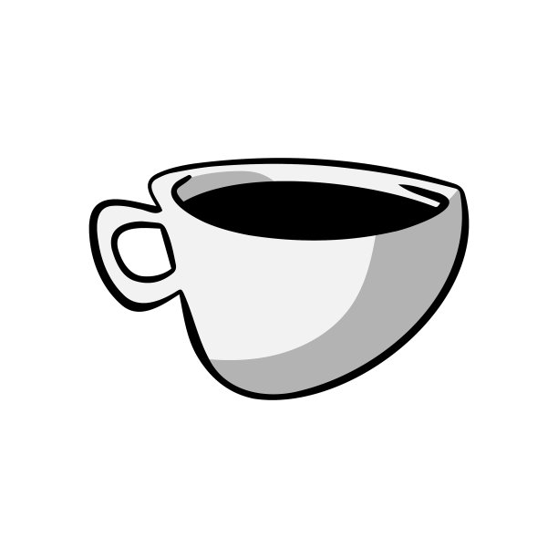 咖啡杯墨水卡通插图图片 咖啡杯墨水卡通插图图片下载
