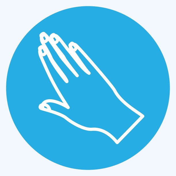 手上的指甲油图标。适合美容护理的象征。蓝眼睛的风格。简单的设计可编辑。设计模板向量。简单的符号说明图片 手上的指甲油图标。适合美容护理的象征。蓝眼睛的风格。简单的设计可编辑。设计模板向量。简单的符号说明图片下载