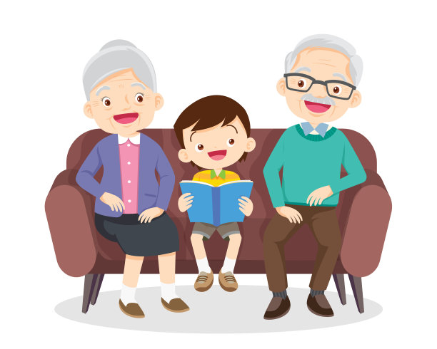 爷爷奶奶坐着听孙子孙女说话图片 爷爷奶奶坐着听孙子孙女说话图片下载